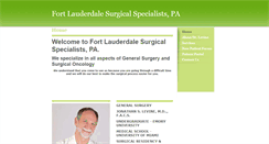 Desktop Screenshot of ftlaudsurgical.com